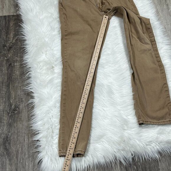 Levi's Mens 514 0531 Khaki Brown Work Straight Fit Denim Jeans Size 33 x 34 - Picture 6 of 13